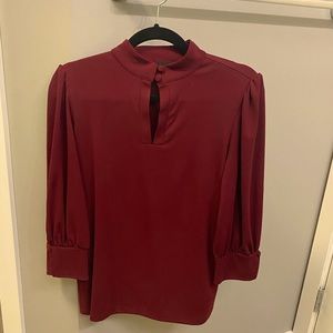Burgundy Karl Lagerfeld blouse